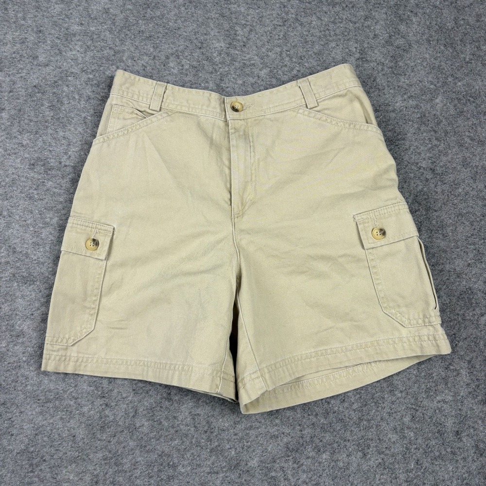 Dockers Cargo Shorts Womens 4 Khaki Tan Cotton Utility Gorpcore Safari Casual